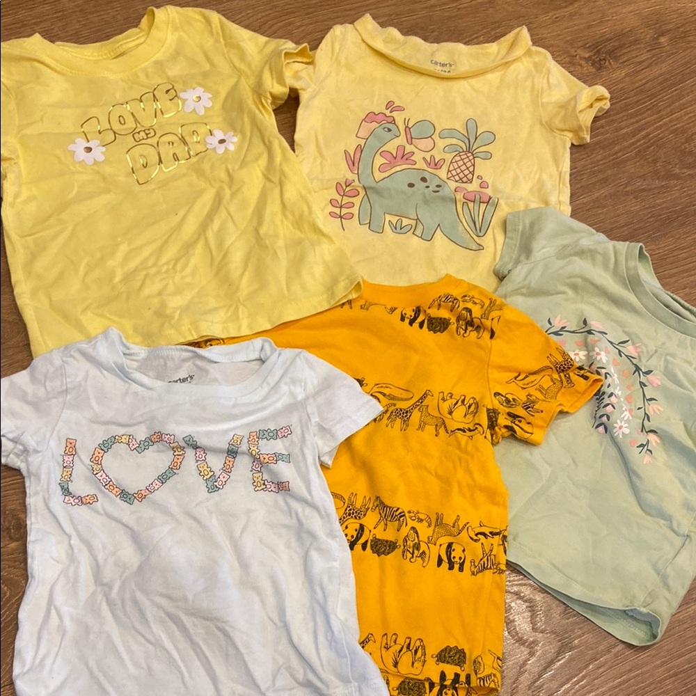 Bundle of 5 Colorful Kids' T-Shirts 2T